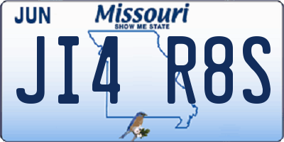 MO license plate JI4R8S