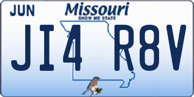 MO license plate JI4R8V