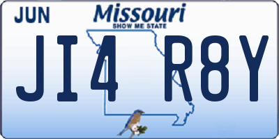 MO license plate JI4R8Y