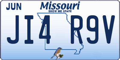 MO license plate JI4R9V