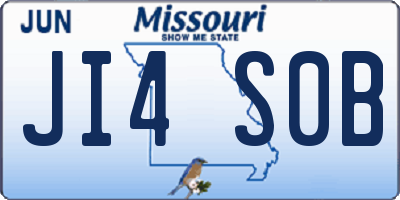 MO license plate JI4S0B
