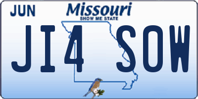 MO license plate JI4S0W
