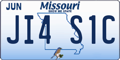 MO license plate JI4S1C