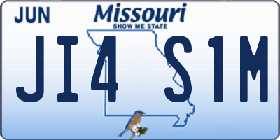 MO license plate JI4S1M