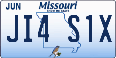 MO license plate JI4S1X