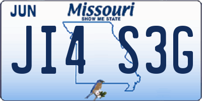 MO license plate JI4S3G