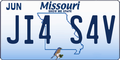 MO license plate JI4S4V