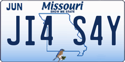MO license plate JI4S4Y