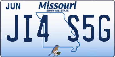 MO license plate JI4S5G