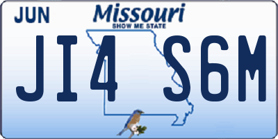 MO license plate JI4S6M