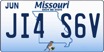 MO license plate JI4S6V