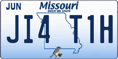 MO license plate JI4T1H