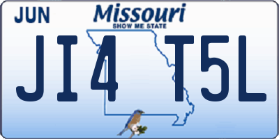 MO license plate JI4T5L