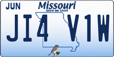 MO license plate JI4V1W