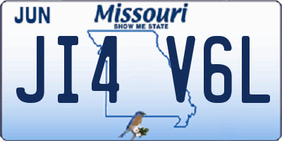MO license plate JI4V6L