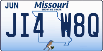 MO license plate JI4W8Q