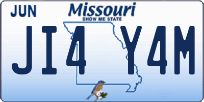 MO license plate JI4Y4M