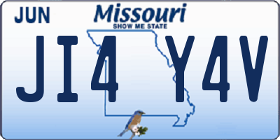 MO license plate JI4Y4V