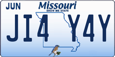 MO license plate JI4Y4Y
