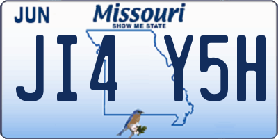MO license plate JI4Y5H