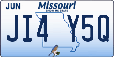 MO license plate JI4Y5Q