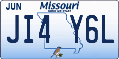 MO license plate JI4Y6L