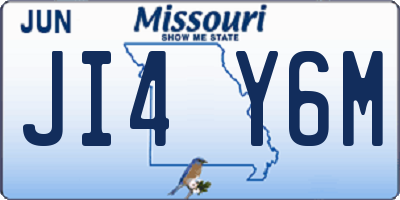 MO license plate JI4Y6M