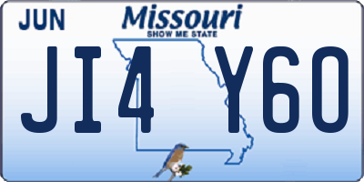 MO license plate JI4Y6O