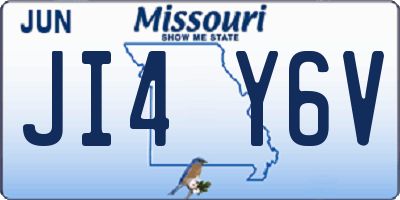MO license plate JI4Y6V