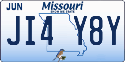 MO license plate JI4Y8Y