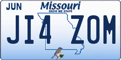 MO license plate JI4Z0M