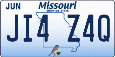 MO license plate JI4Z4Q