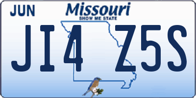 MO license plate JI4Z5S