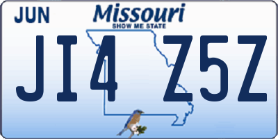 MO license plate JI4Z5Z