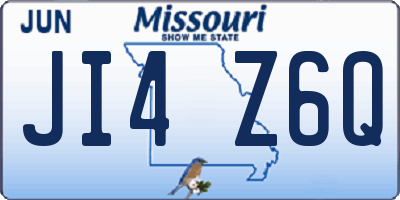 MO license plate JI4Z6Q