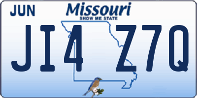 MO license plate JI4Z7Q
