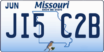 MO license plate JI5C2B