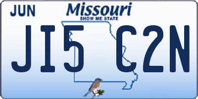 MO license plate JI5C2N