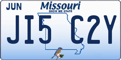 MO license plate JI5C2Y