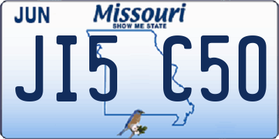 MO license plate JI5C5O