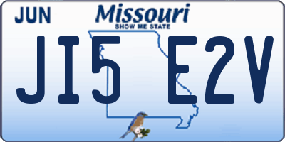 MO license plate JI5E2V