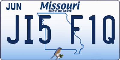 MO license plate JI5F1Q