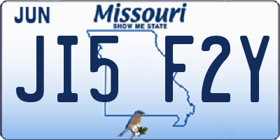 MO license plate JI5F2Y