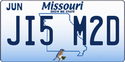 MO license plate JI5M2D