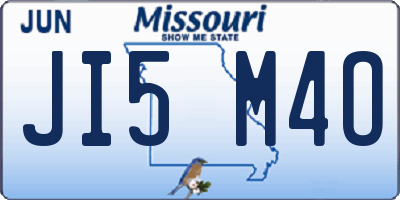 MO license plate JI5M4O