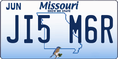 MO license plate JI5M6R