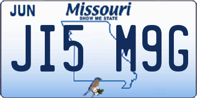 MO license plate JI5M9G