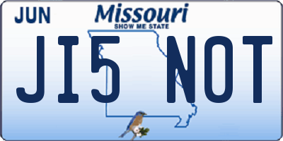 MO license plate JI5N0T