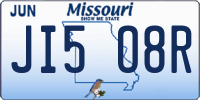 MO license plate JI5O8R