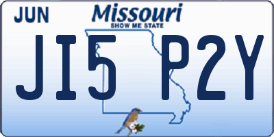 MO license plate JI5P2Y